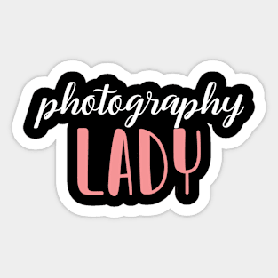 photography lady - photography girl Sticker